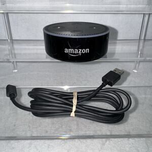 Amazon Echo Dot 2nd Generation Smart Speaker Black RS03QR - Works Great